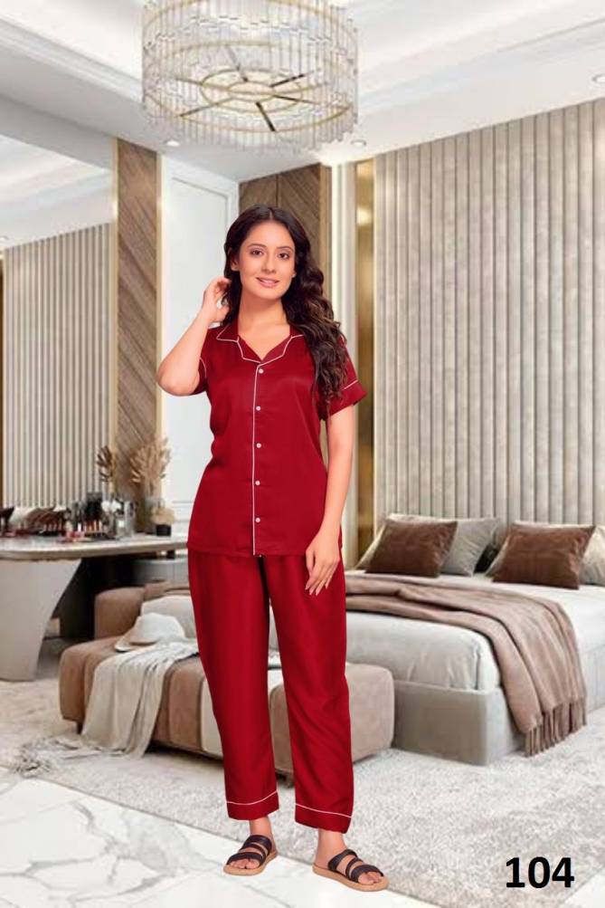 Night Dress Casual Daily Wear Wholesale Night Suits